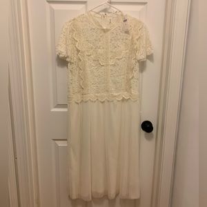 White Feather Bone by Anthropologie Dress